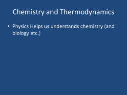 Chemical Thermodynamics presentation 1