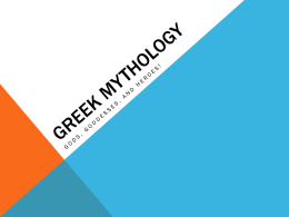 Greek Myth Overview