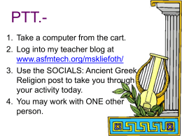 Ancient Greek Religion PowerPoint