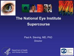 The National Eye Institute Supercourse