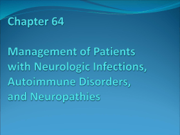 Chapter 64 Management of Patients with Neurologic Infections