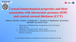 Corneal biomechanical properties and their association with
