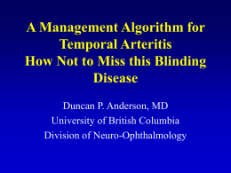 Ischemic optic neuropathy: who should get a temporal artery biopsy?