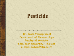 Approach to Pesticide Poisoning - MOPH