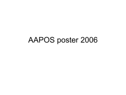 AAPOS poster 2006