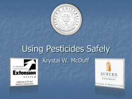 Pesticide Safety - Alabama Cooperative Extension System