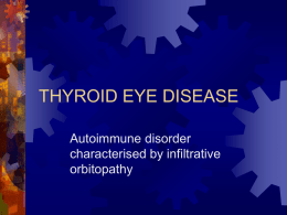 THYROID EYE DISEASE - Diabetic Retinopathy