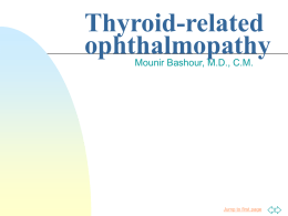 Thyroid-related ophthalmopathy