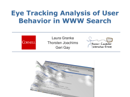 Eye-Tracking Analysis of User Behavior in WWW
