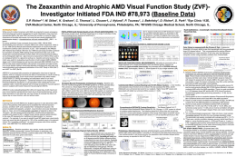 The Zeaxanthin and Atrophic AMD Visual Function Study