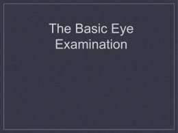 Basic Eye Exam