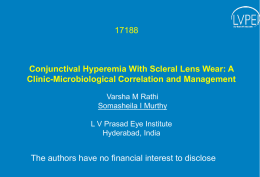 Conjunctival Hyperemia With Scleral Lens Wear: A Clinic