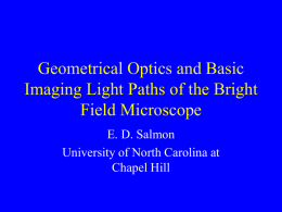 Image Forming and Illuminating Systems of the Bright field Microscope
