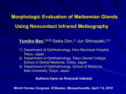 Morphologic Evaluation of Meibomian Glands Using Noncontact