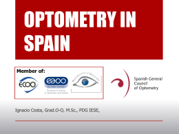 Optics-Optometry in Spain
