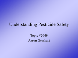 Understanding Pesticide Safety