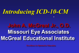 ICD-10 - Prima Eye Group