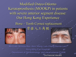 Modified Osteo-Odonto Keratoprosthesis for Severe Anterior