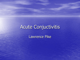 Acute Conjuctivitis