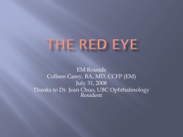 The Red Eye - Calgary Emergency Medicine