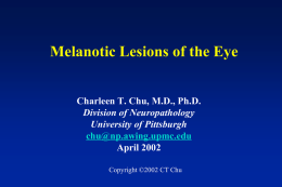 Ophthalmic Pathology - University of Pittsburgh