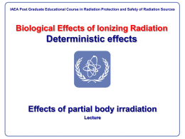 Module III.2.6-Effects of partial body irradiation