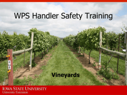 WPS Worker Safety Training - Iowa State University Extension and