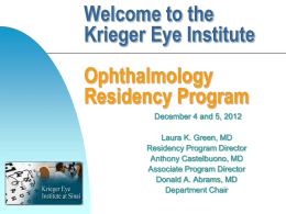 The Krieger Eye Institute