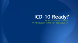 ICD-10 Ready? - My Vision Express