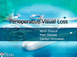 Periop Vision Lossx