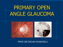 primary open angle glaucoma primary angle closed glaucoma