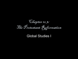 Chapter 12.3: The Protestant Reformation
