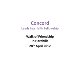 Concord Leeds Interfaith Fellowship