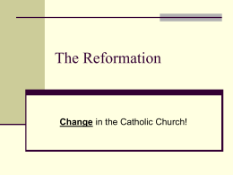 The Reformation PPT with notes