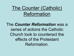 Effects of the Reformation