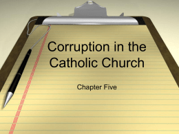 Corruption in the Catholic Church