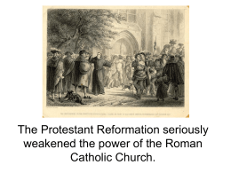 Catholic Counter Reformation - White Plains Public Schools