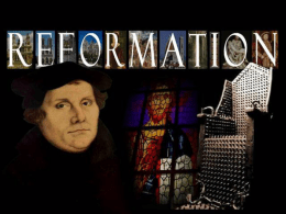 Unit 1 English Reformation and Counter Reformation