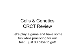 Cell CRCT Review