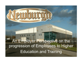 An Employer Perspective on the progression of Employees to