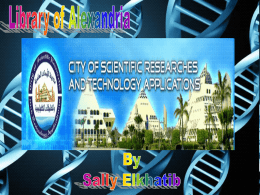 City for Scientific Research & Technology Applications