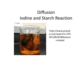 Diffusion Iodine and Starch Reaction - OG