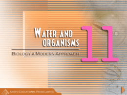water and organism_aristo