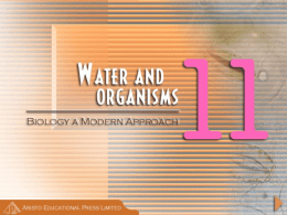 Water & Organisms