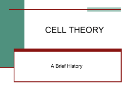 5.1 Cell Theory - Grade10ScienceISZL