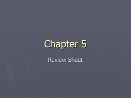 Chapter 5 Review