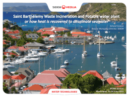 Saint Barthélémy Waste Incineration and Potable water