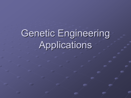 Genetic Engineering Applications