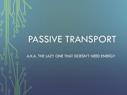 Passive Transportx
