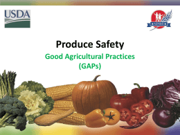 Good Agricultural Practices (GAPs) Presentation